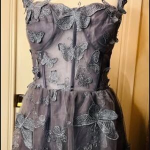 Elegant Butterfly Embellished women formal dress new